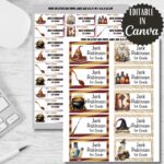 Magic School Labels, Back to School Stickers (Editable Canva, Digital Download)