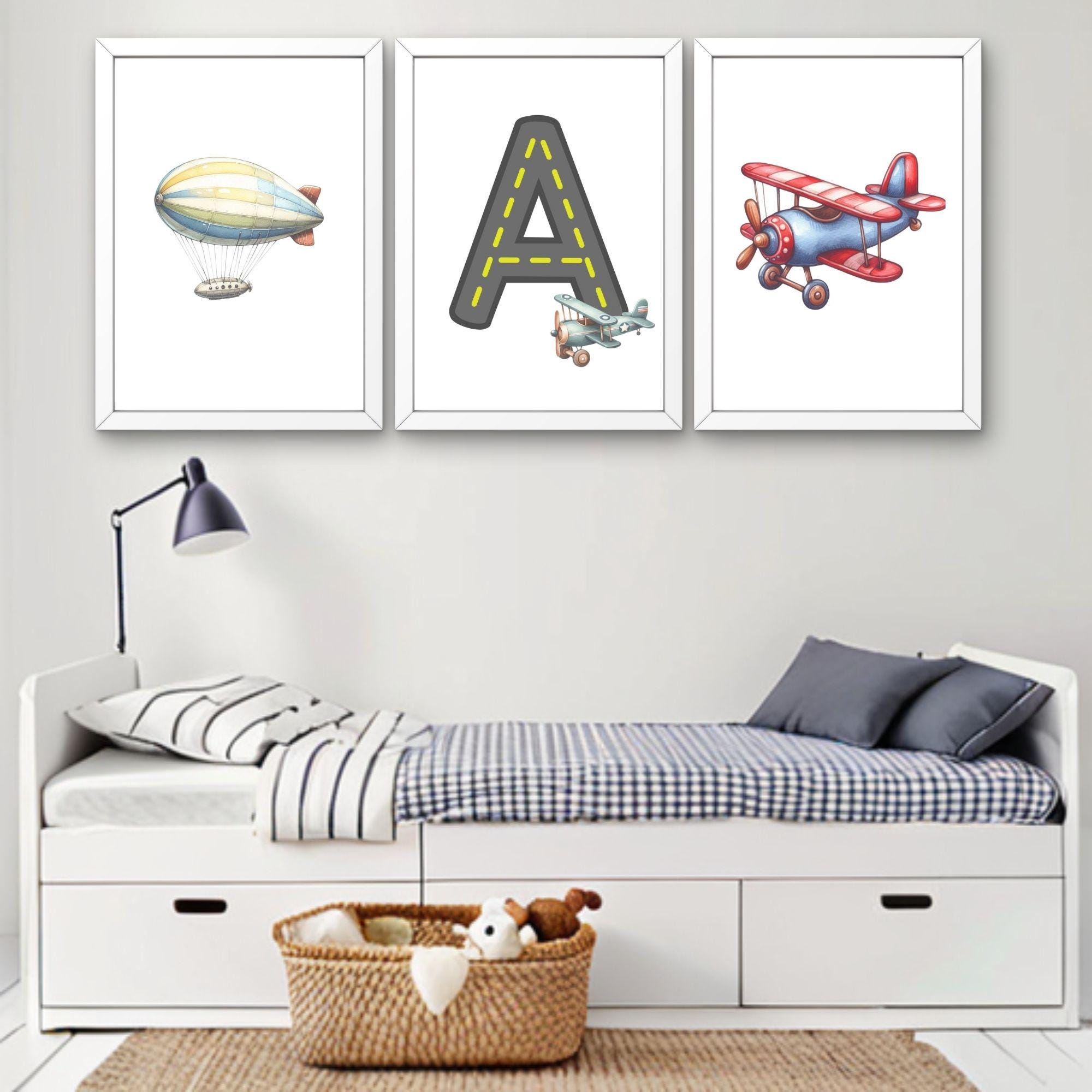 Watercolor Transportation Clipart Bundle, Vehicle Alphabet Letters (PNG) - Image 8