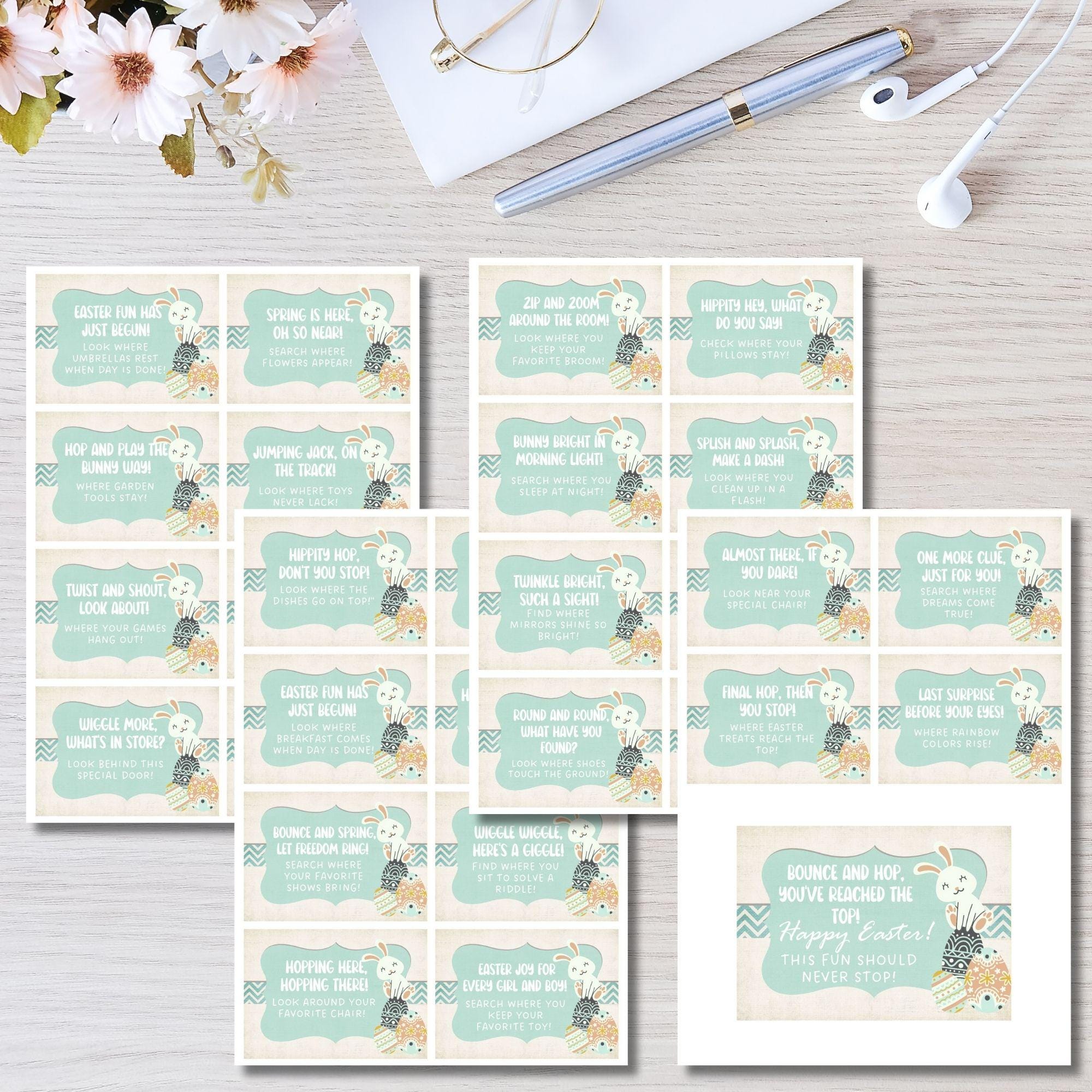 Easter Scavenger Hunt Game, Rhyming Clues (Printable) - Image 5