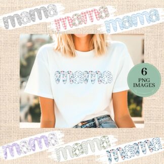 Preppy Mama png, Cute Mama png, Floral Mama png, Mothers day png, Mama png, Mama Shirt Design, Floral Sublimation, Gift for Mom