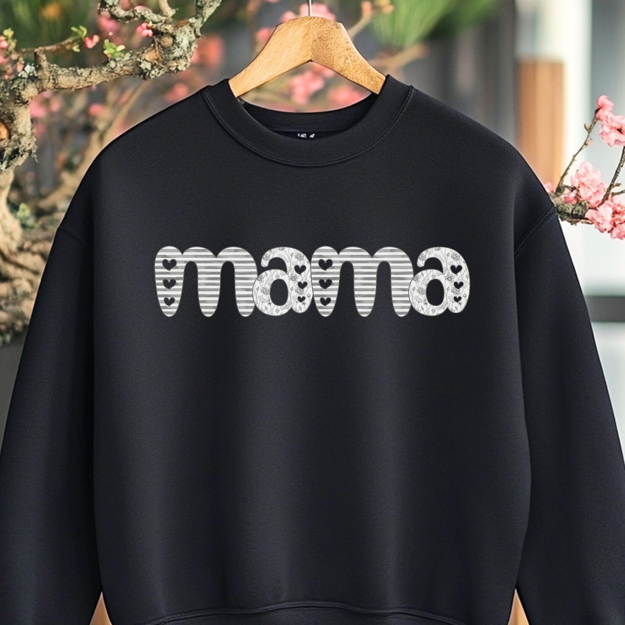 Preppy Mama png, Cute Mama png, Floral Mama png, Mothers day png, Mama png, Mama Shirt Design, Floral Sublimation, Gift for Mom - Image 9