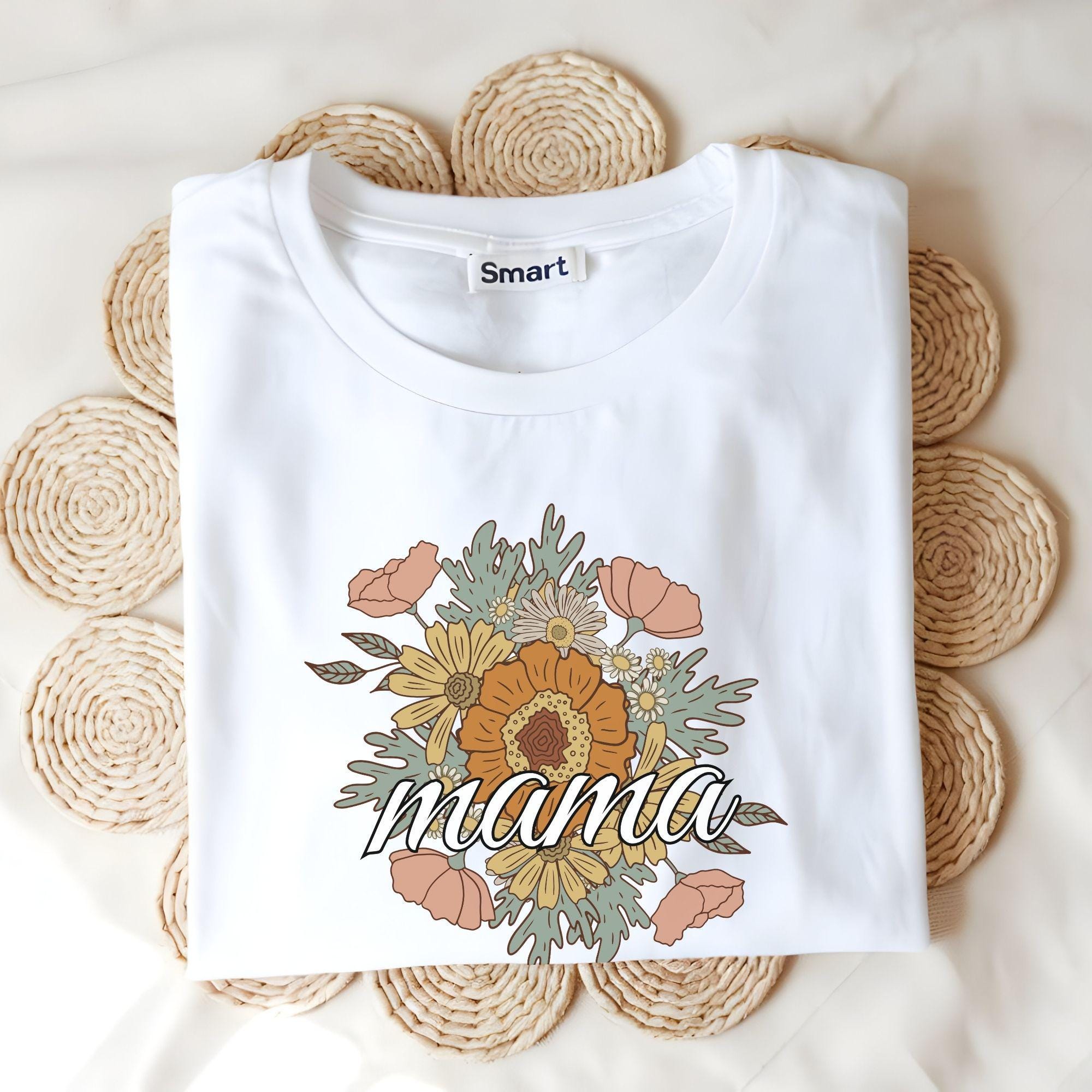 Boho Floral Mama PNG Bundle, Mother's Day Clipart (Digital Download) - Image 4