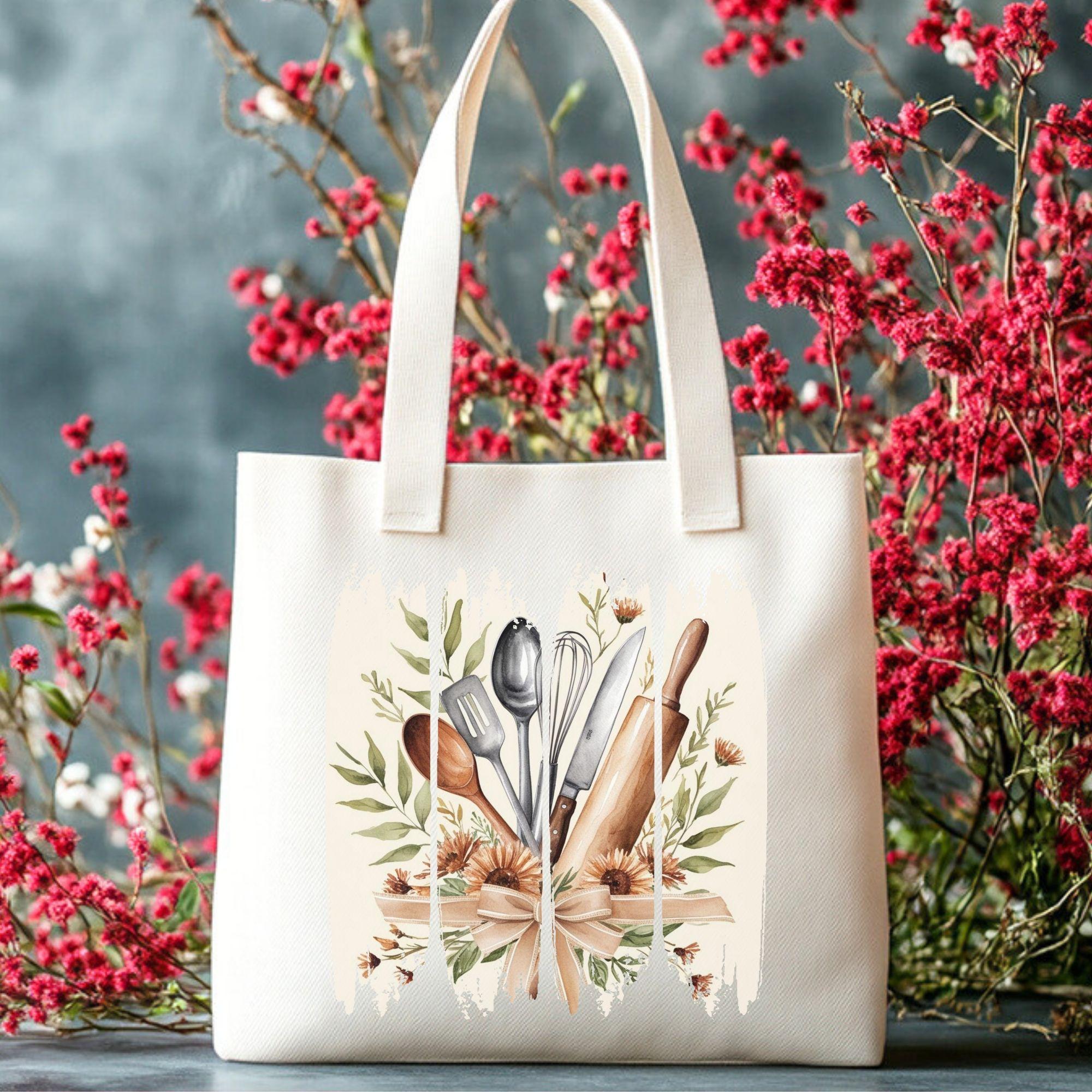 Chef cooking clipart, Cooking Tools PNG, Chef Life Kitchen PNG, Cooking lover gift, Girl chef, Floral Chef Hat, Brushstroke shirt designs - Image 4