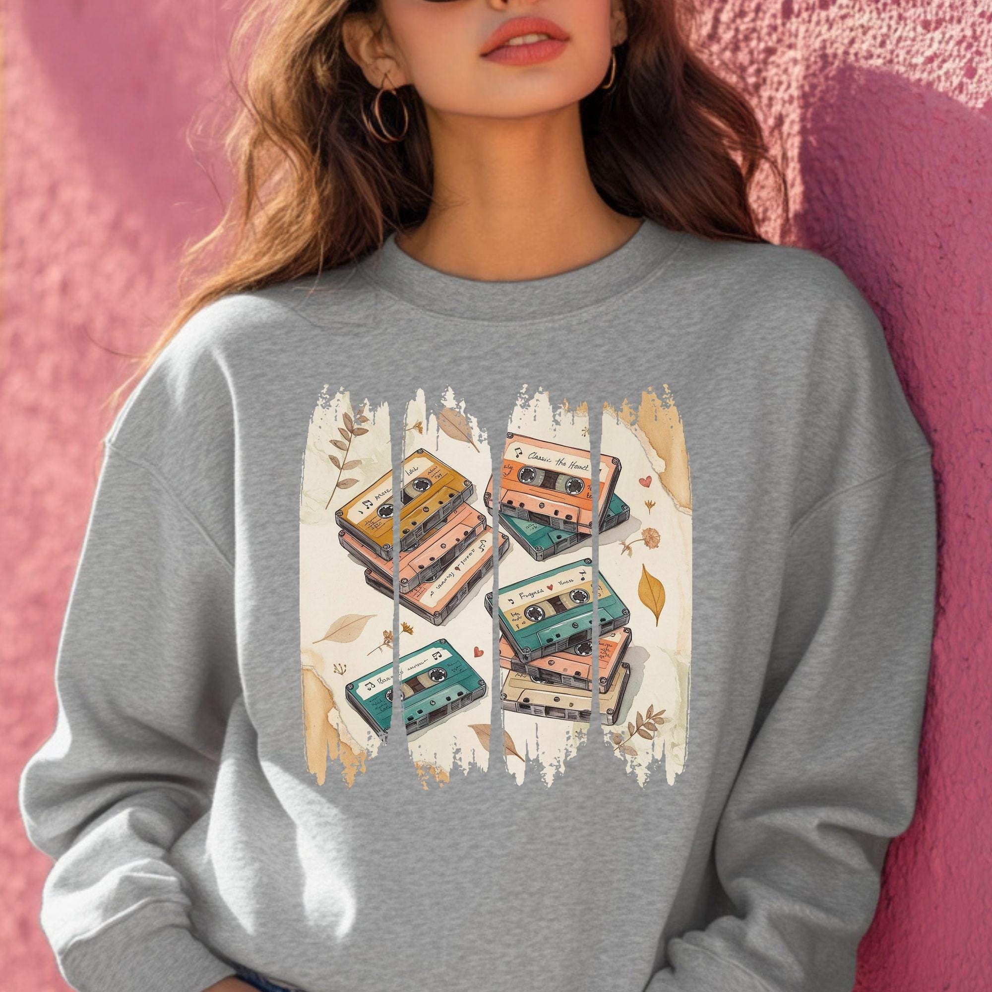 Music Lover Shirt, Music Note Shirt, Gift for Music Lover, Notes Shirt, Gifts For Daughter, Funny Shirt, Musical floral,Vintage music lovers - Image 4