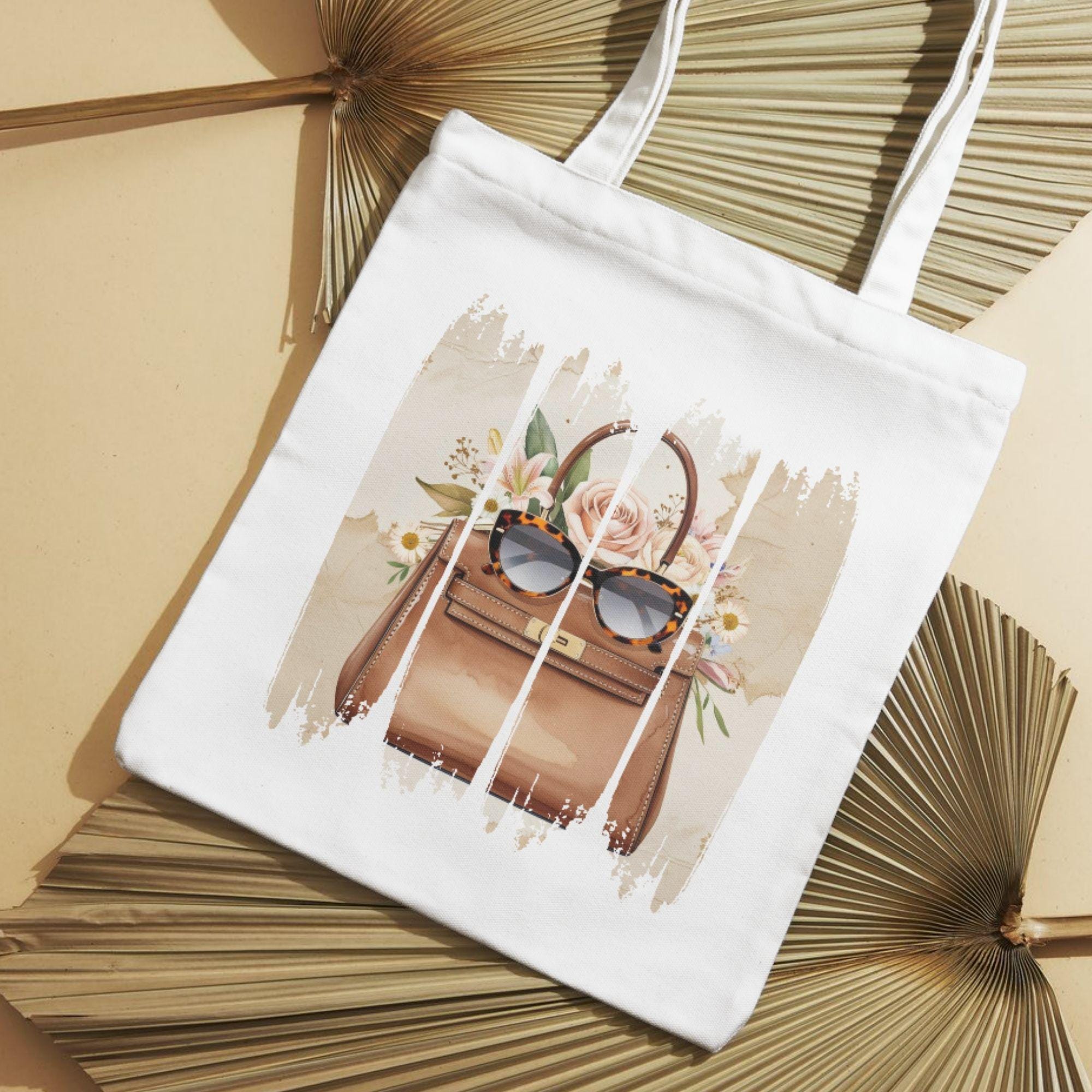 Watercolor Fashion Girls Clipart | Designer Handbag PNG Bundle (Digital Download) - Image 6