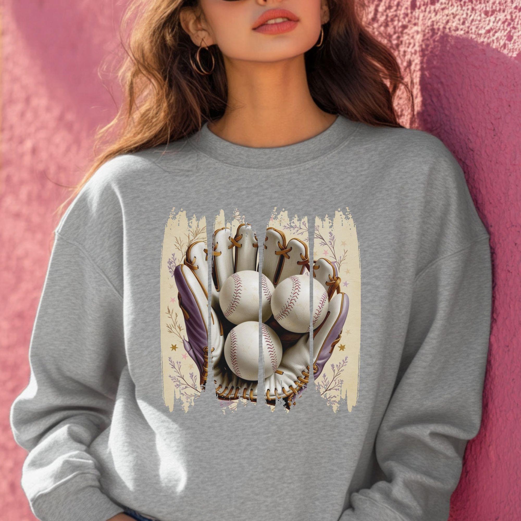 Vintage Baseball Mama PNG Clipart, Boho Brushstroke (Digital Download) - Image 5