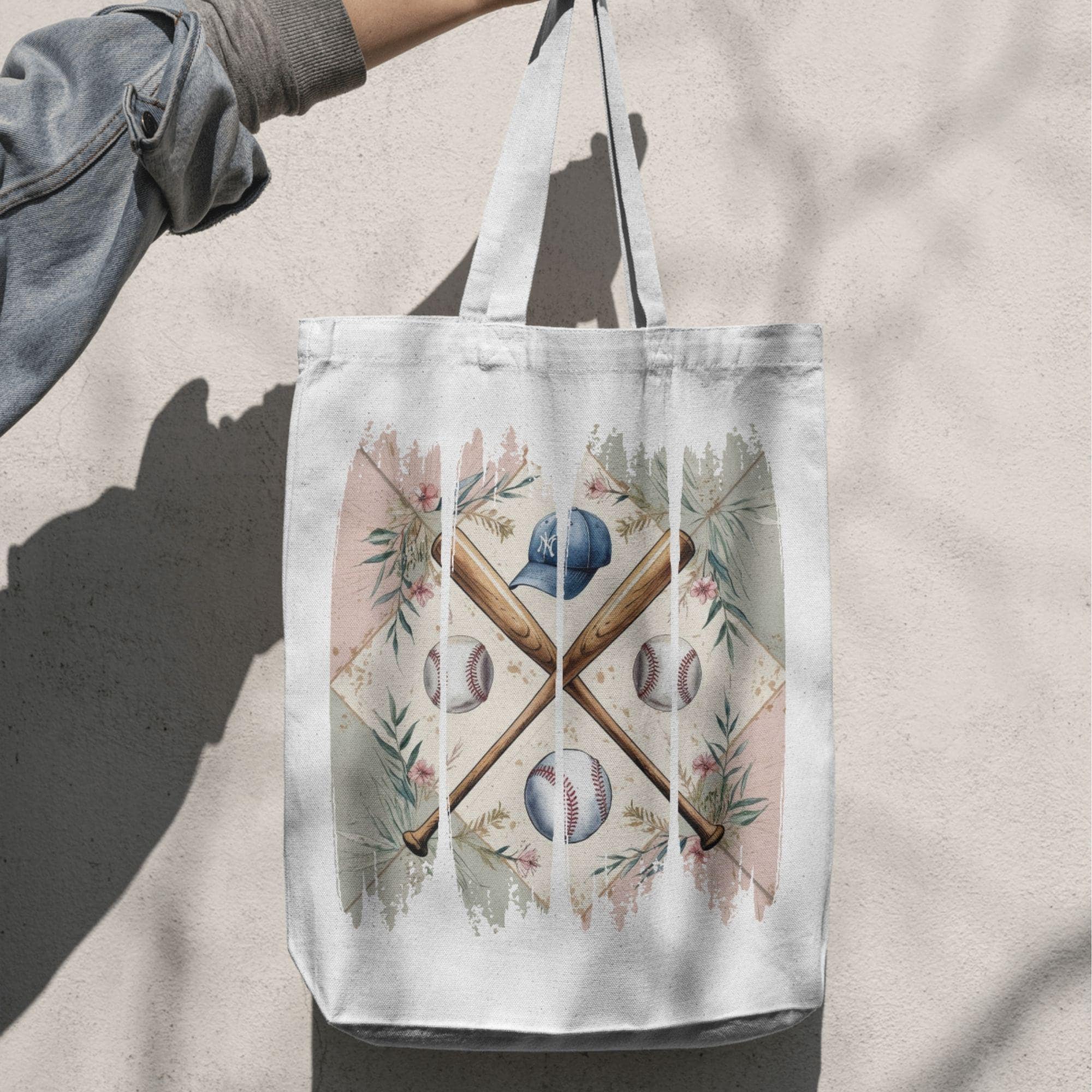 Vintage Baseball Mama PNG Clipart, Boho Brushstroke (Digital Download) - Image 6