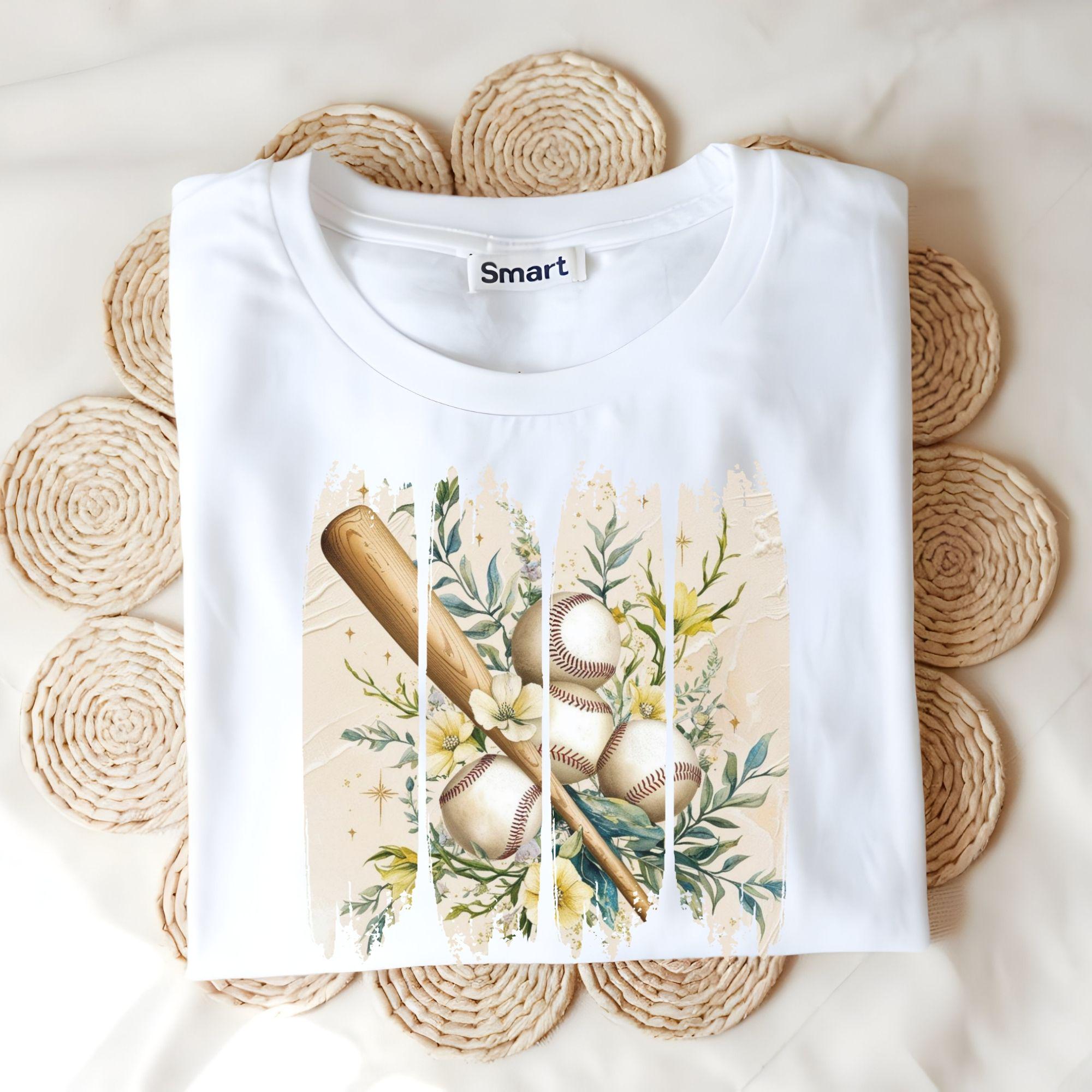 Vintage Baseball Mama PNG Clipart, Boho Brushstroke (Digital Download) - Image 7