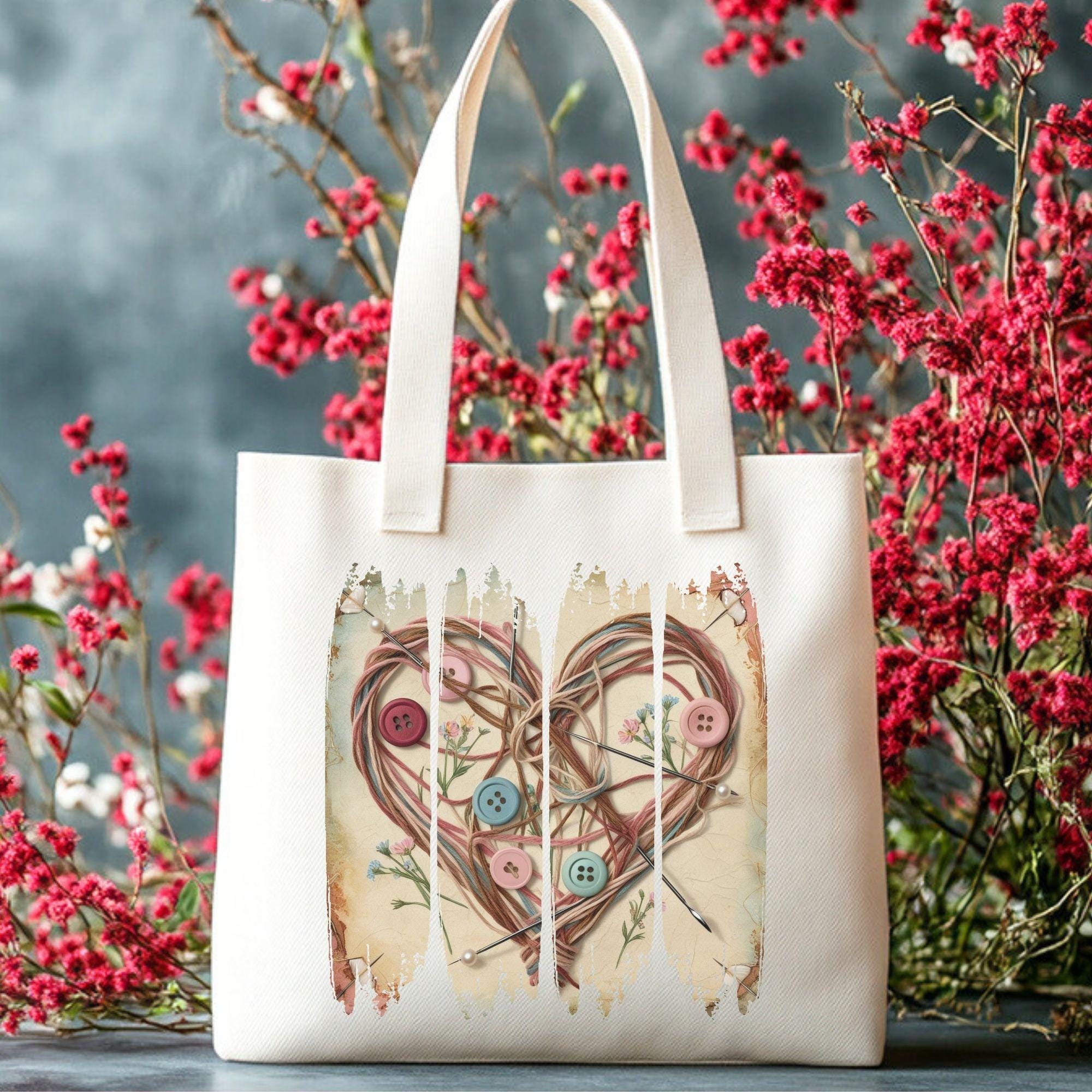 Vintage Sewing PNG Clipart Bundle | Quilting Sublimation Designs (Digital Download) - Image 10