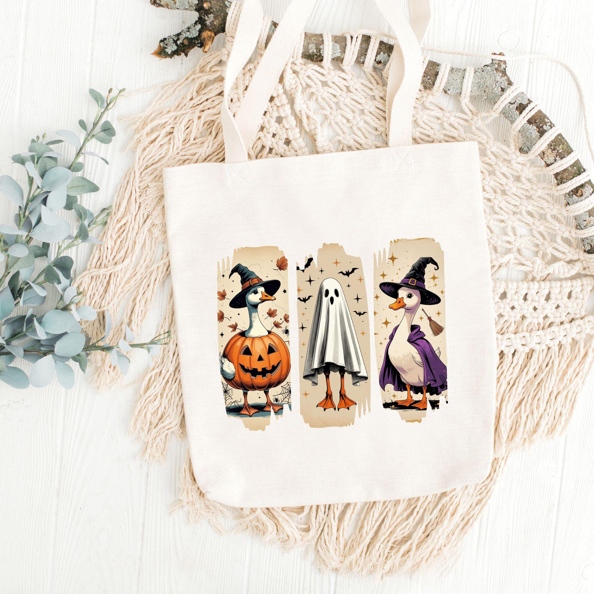 Halloween Goose PNG Ghost Goose Clipart Funny Spooky Retro Brushstroke Sublimation Design Trendy Goose Shirt Creepy Cute Digital Download - Image 9