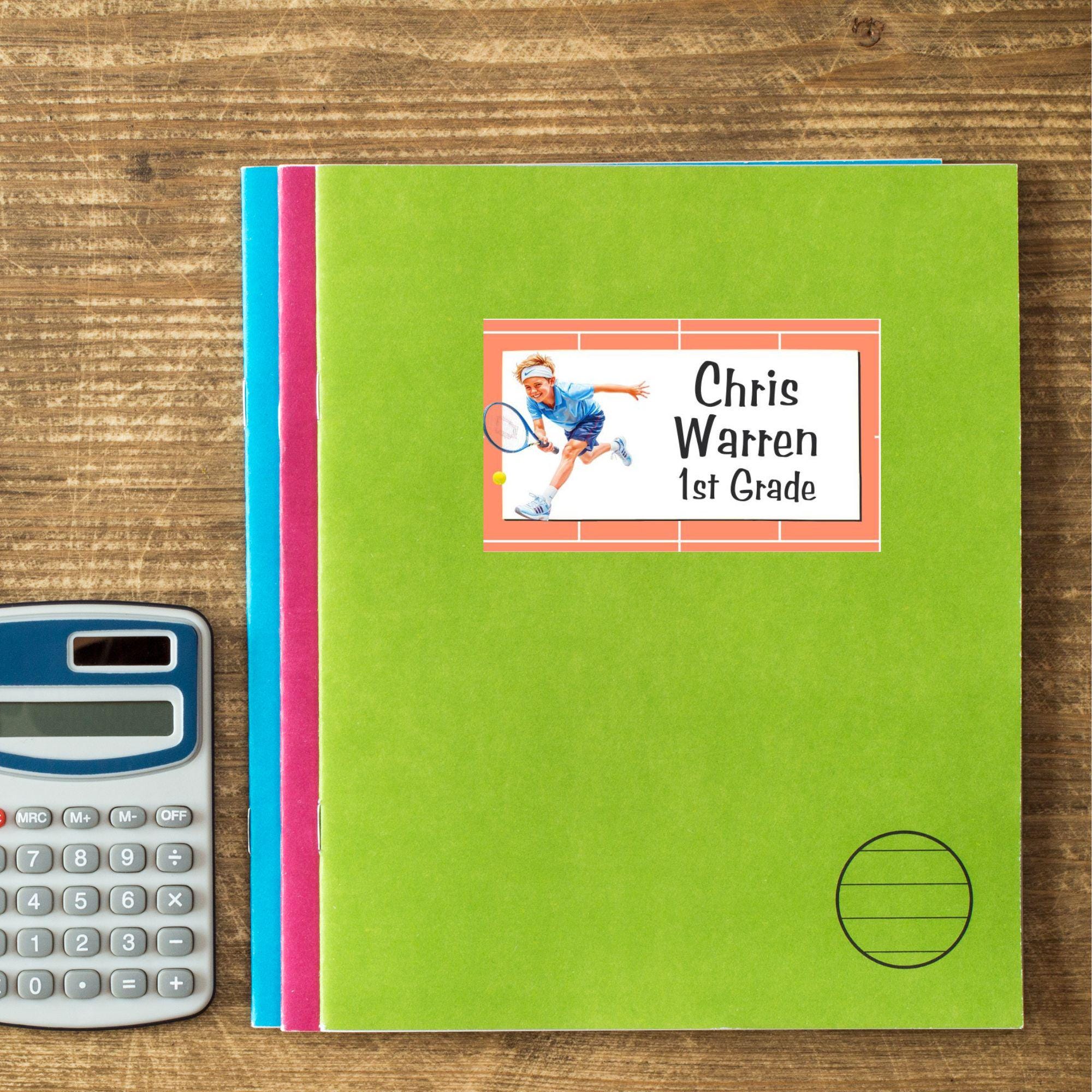 Tennis School Labels for Kids, Editable Name Tags (Digital Download) - Image 7