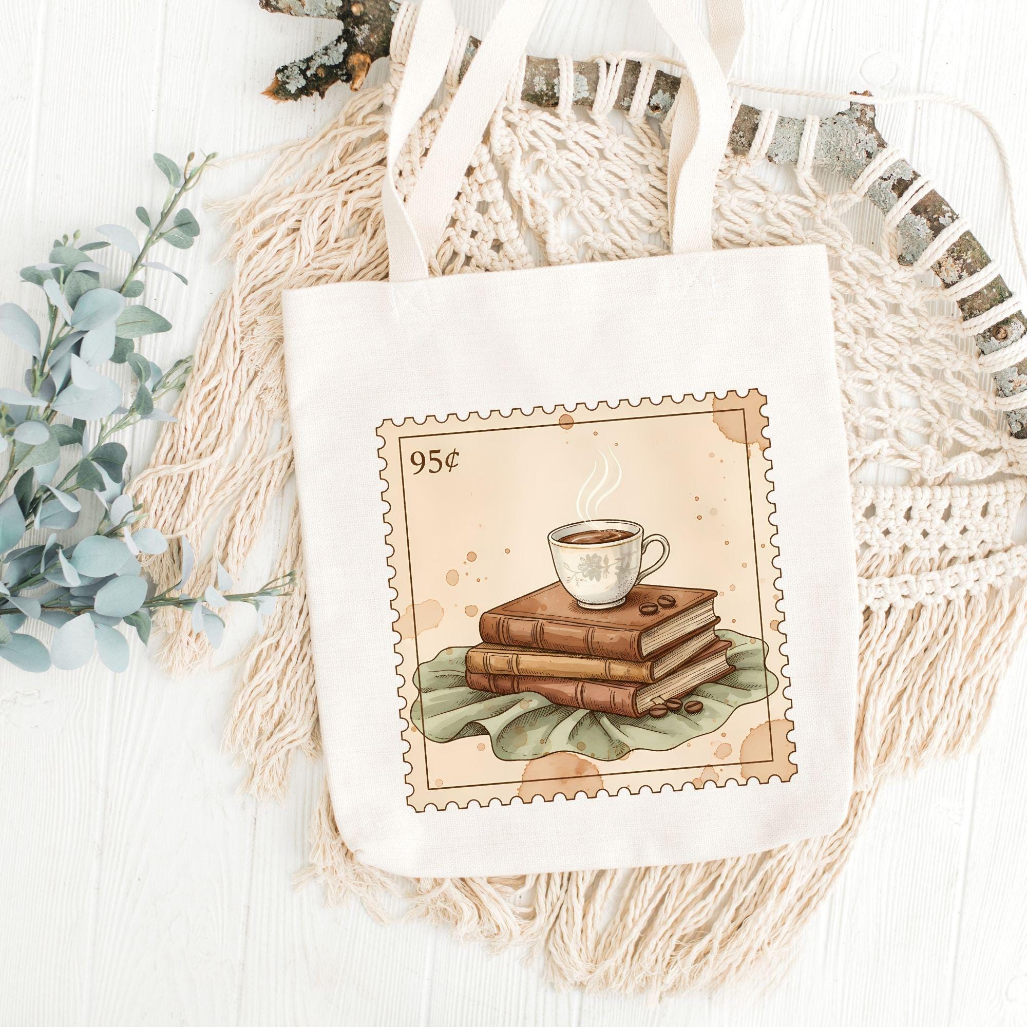 Vintage Boho Coffee Stamp Clipart Set with Cozy Café Scenes Barista Tools and Designs for Creative Journaling - Image 6