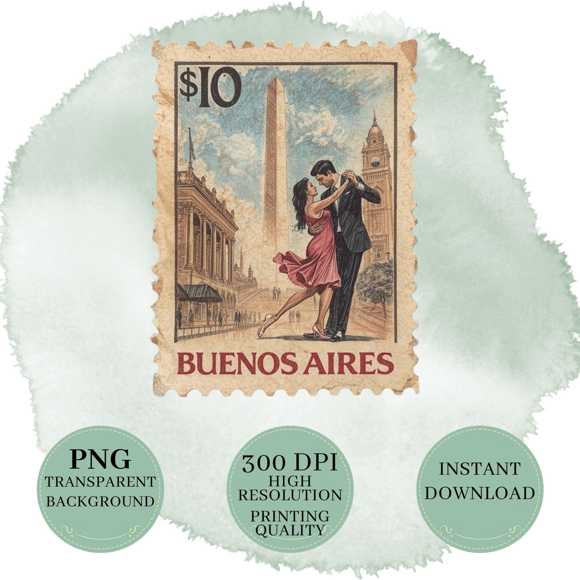 Vintage World Travel Stamp Clipart Set for Junk Journals, Scrapbooking & Wanderlust Crafts - Image 10