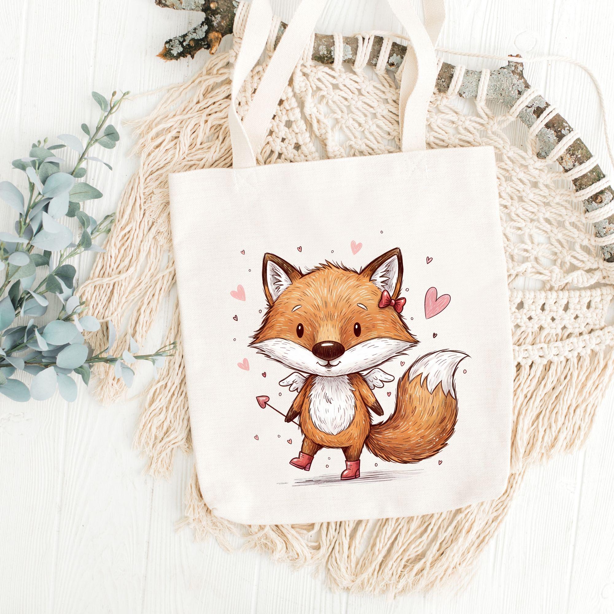 Quirky Furry Valentine Fox Duo Clipart Bundle | Romantic Sketch Animals Set - Image 6