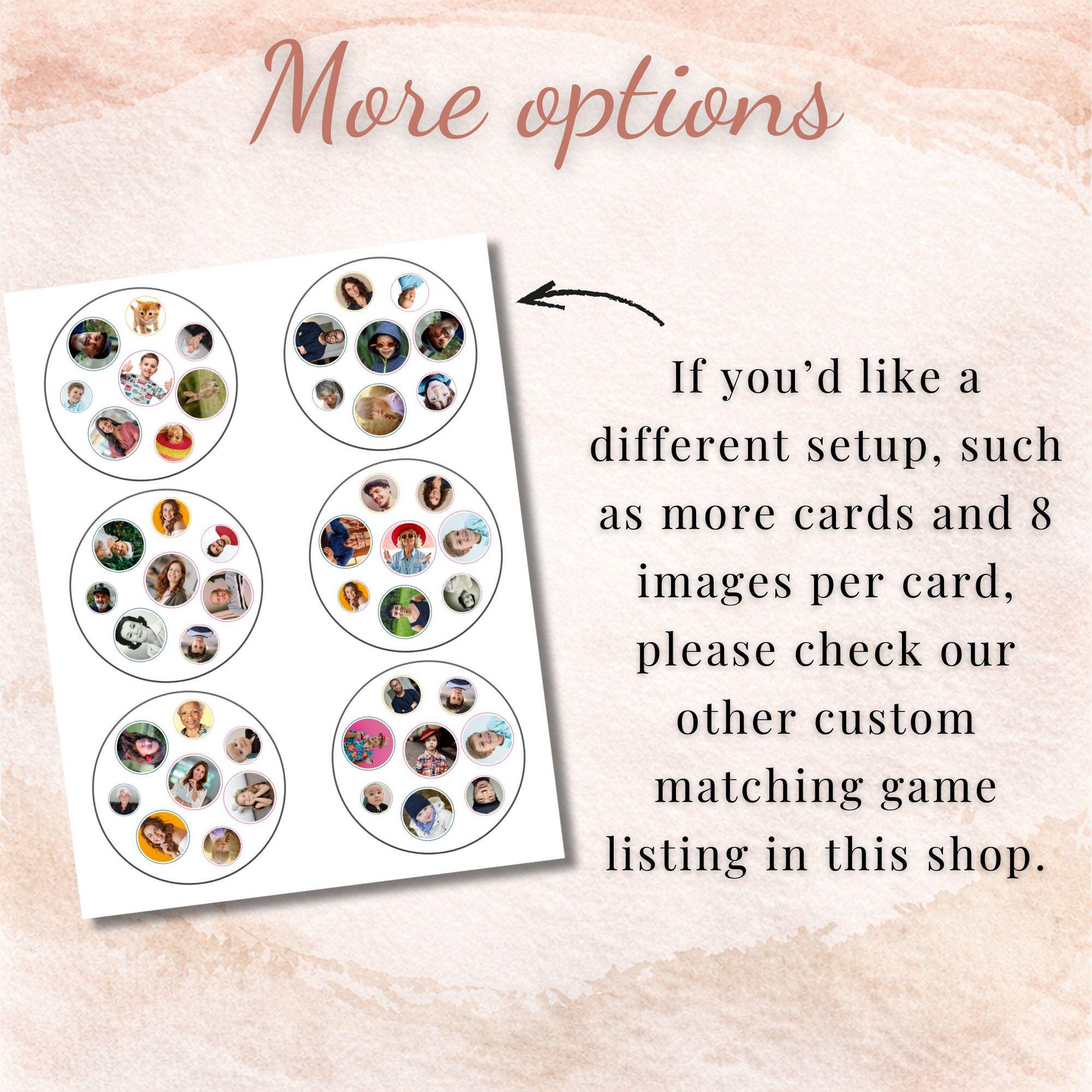 Custom Photo Matching Game - 31 Card Personalized Spot-It Style Game (Digital Download) - Image 5